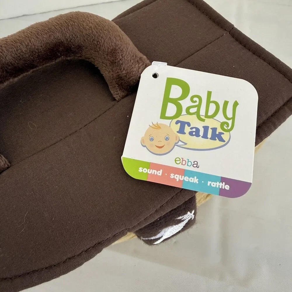 Ebba Baby Talk Carrier Noah's Ark Playset Small Plush Animal Toys Rattle Sounds